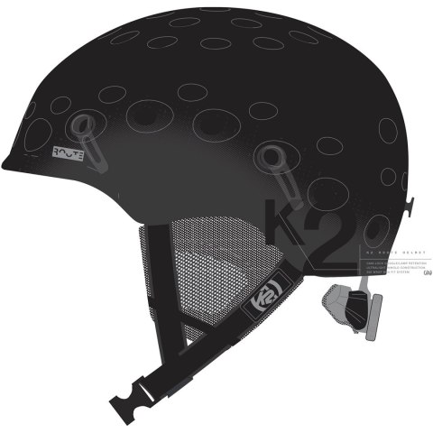 Kask narciarski snowboardowy męski K2 Route 51-55 cm czarny
