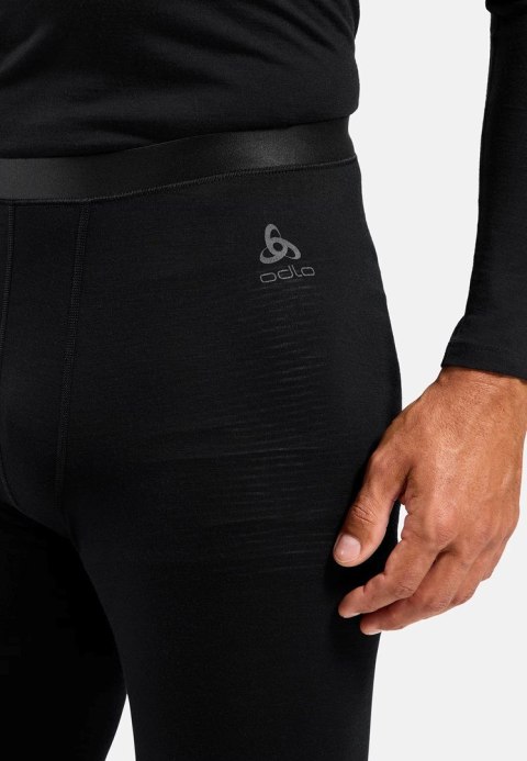 Spodnie termoaktywne męskie ODLO Merino 160 - czarne, M