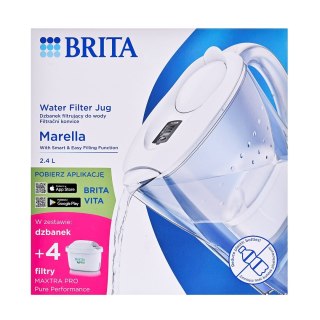 Dzbanek filtrujący Brita Marella+4 wkłady Maxtra Pro PP (2,4l; biały)