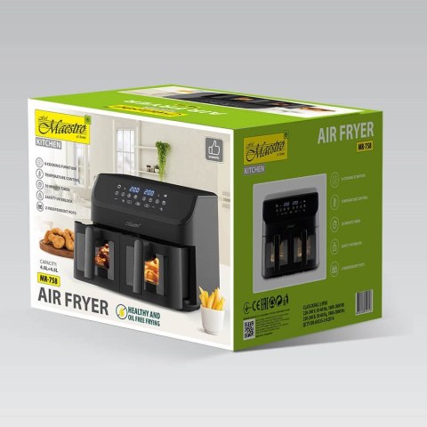 Frytownica beztłuszczowa 2000W 2x4,5L MR-758 MAESTRO