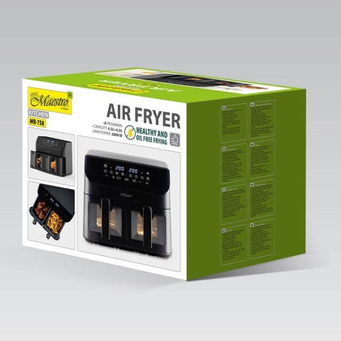 Frytownica beztłuszczowa 2000W 2x4,5L MR-758 MAESTRO