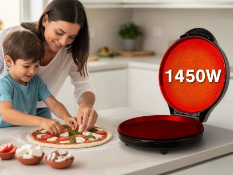 ELDOM URZADZENIE DO PIZZY ST1000 PIZZO 1450W ŚREDNICA PŁYT 32 CM