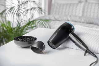 Suszarka do włosów REMINGTON Compact On The Go D1500 (2000W; kolor czarny)
