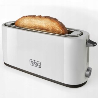 Toster Black+Decker BXTO1001E 1000W | 7 poziomów opiekania | system centrowania | 38 x 260 mm