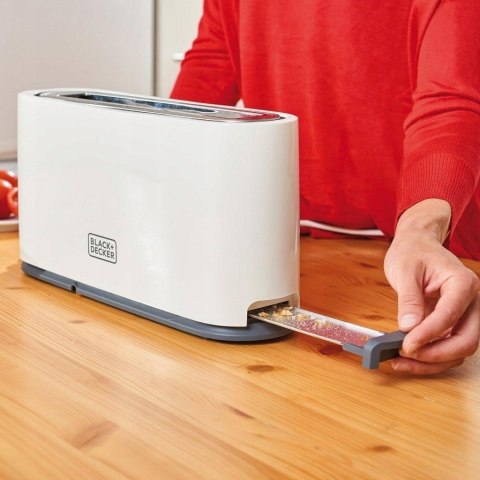 Toster Black+Decker BXTO1001E 1000W | 7 poziomów opiekania | system centrowania | 38 x 260 mm
