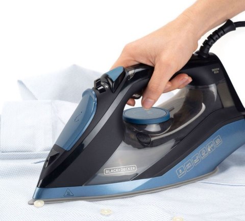 Żelazko parowe Black+Decker BXIR2801E 2800W | uderzenie pary 180 g/min | dług.przewodu 1,96m