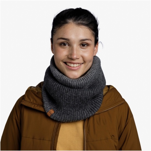 Komin na szyję BUFF Knitted & Fleece Neckwarmer Marin GRAPHITE