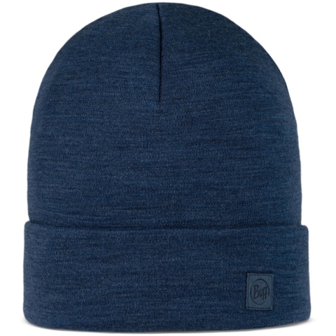 Czapka BUFF MERINO HEAVYWEIGHT BEANIE NIGHT BLUE