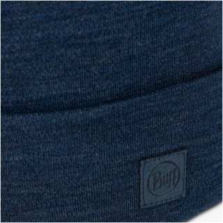 Czapka BUFF MERINO HEAVYWEIGHT BEANIE NIGHT BLUE