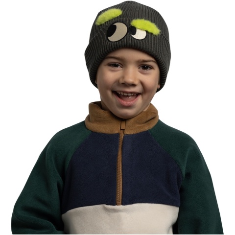 Czapka dziecięca BUFF KNITTED BEANIE FUN EYES BEETLE GREEN
