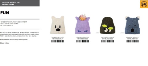 Czapka dziecięca BUFF KNITTED BEANIE FUN KOALA PALACE BLUE