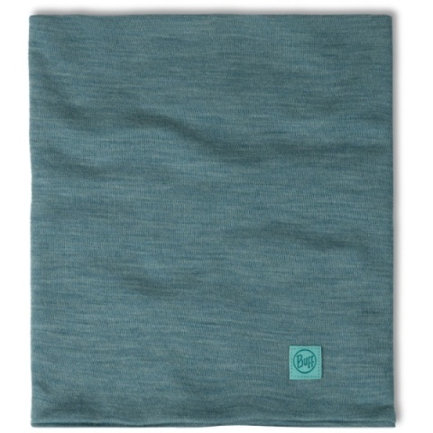 Zestaw Komin BUFF MERINO HEAVYWEIGHT + Opaska termoaktywna BUFF MERINO WIDE HEADBAND w jednolitym kolorze POOL
