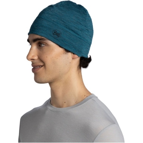Zestaw dwukolorowy Czapka MERINO LIGHTWEIGHT + Komin BUFF MERINO HEAVYWEIGHT TEAL/POOL