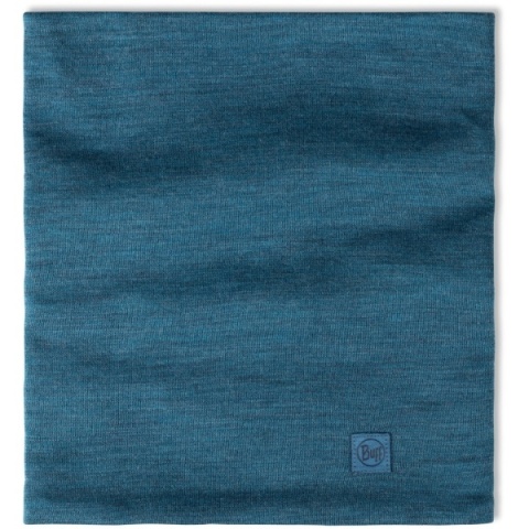 Zestaw Opaska BUFF MERINO WIDE HEADBAND + Komin BUFF MERINO HEAVYWEIGHT w jednolitym kolorze OCEAN