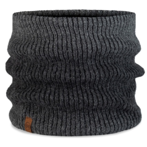 Zestaw dwukolorowy Czapka BUFF KNITTED BEANIE MERIX + Komin na szyję BUFF Knitted OPALINE/GRAPHITE
